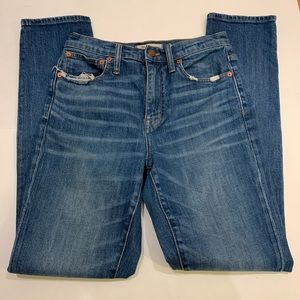 Madewell Blue High Rise Slim Boyjean Size 24